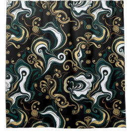 Elegante Cortina de Ducha Glam de Lujo