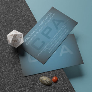 Elegante CPA Certificado Contador Público Verde Ve