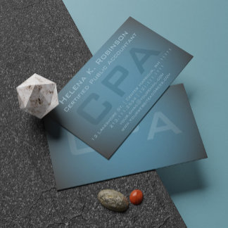 Elegante CPA Certificado Contador Público Verde Ve