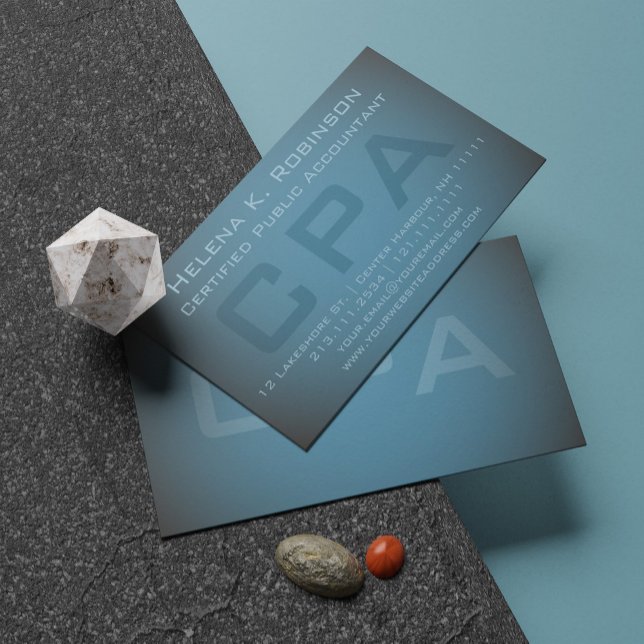 Elegante CPA Certificado Contador Público Verde Ve (Subido por el creador)