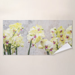 Elegante Crema Romántica y Orquídeas Lilac