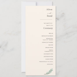 Elegante Crema Simple Ceremonia Pedido