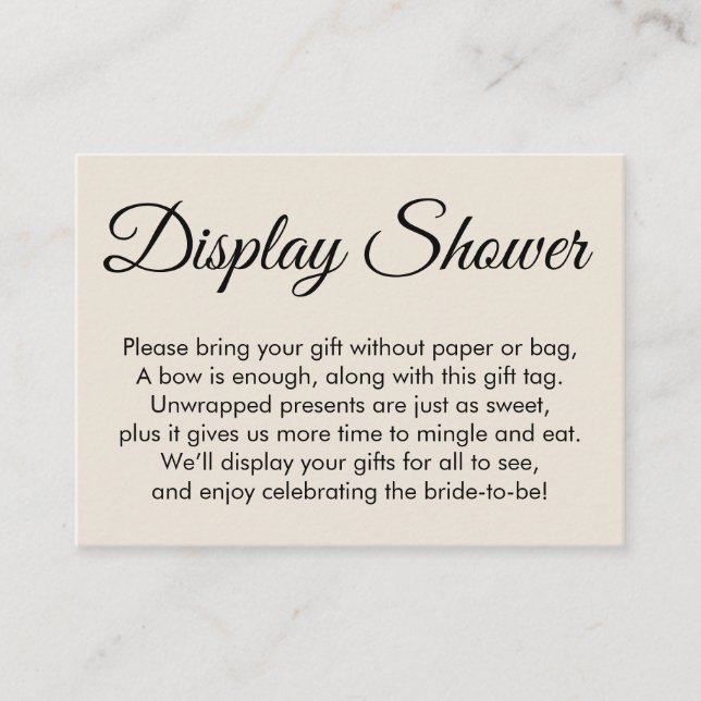 Elegante, crema sin envolver tarjeta de regalo de  (Anverso)