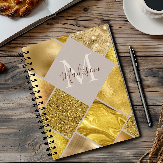 Elegante cuaderno de cuadros geométricos con gafas (Subido por el creador)