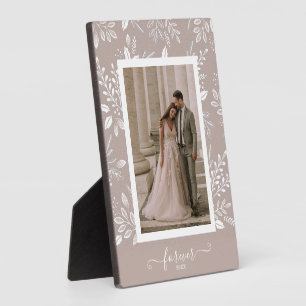 Elegante Cuadro de Boda sin Marco con Caballete