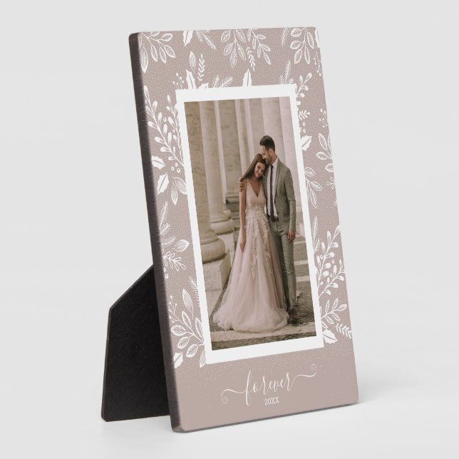 Elegante Cuadro de Boda sin Marco con Caballete (Lado)