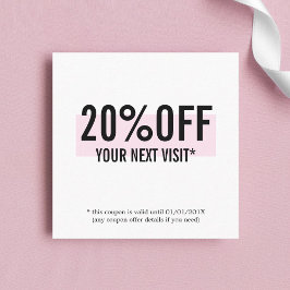 Elegante Cupón De Salón De Rosas Blancas