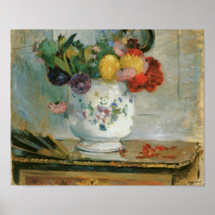 Elegante Dahlia Flores Impresión artística