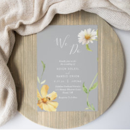 Elegante Daisy | Gris Hacemos Invitación Materna