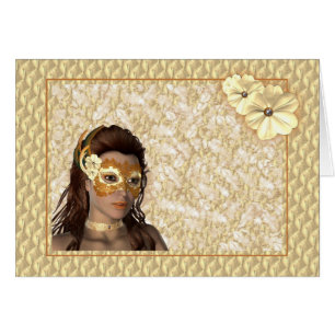 Elegante dama enmascarada