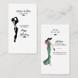 Elegante de moda, elegante y fabulosas tarjetas de