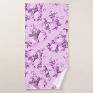 Elegante de moda morado Pink floral