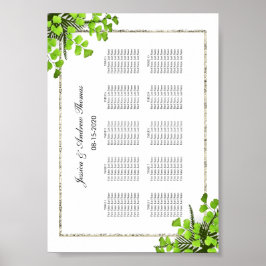Elegante decoración de helecho para gráfico de asi