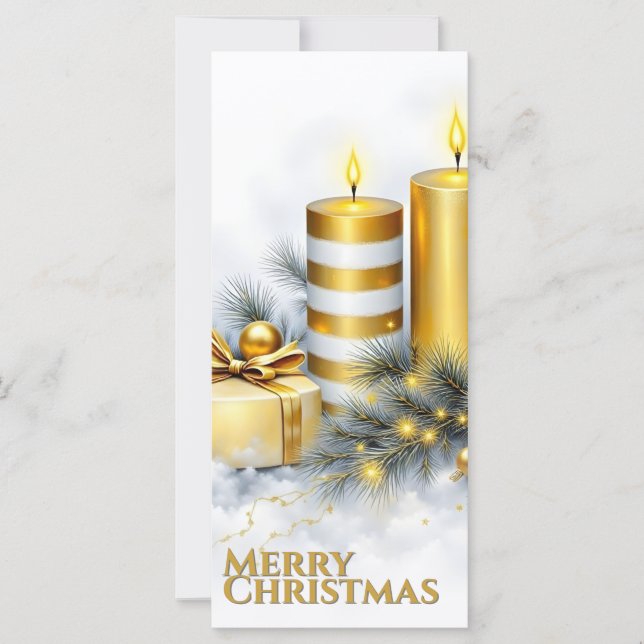 Elegante decoración de Navidad dorada (Anverso)