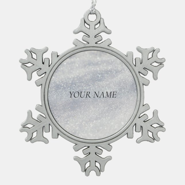 Elegante decoración de nieve (Anverso)