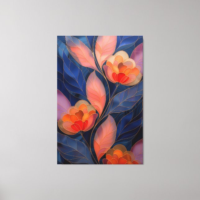 Elegante Decoración De Pared Floral (Anverso)