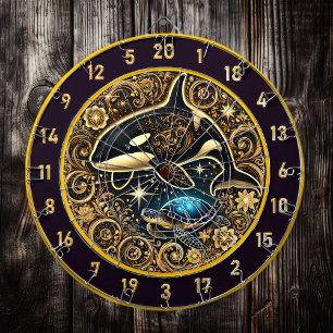 Elegante decoración de tablero de madera de tortug