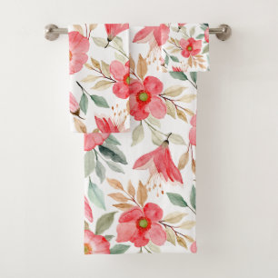 Elegante decoración floral de acuarela llamativa 