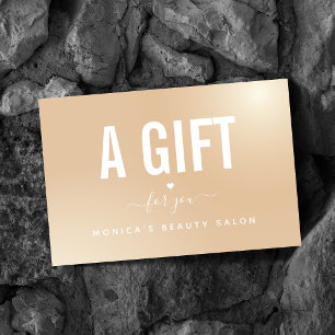 Elegante degradado metálico de corazón de clase Mi