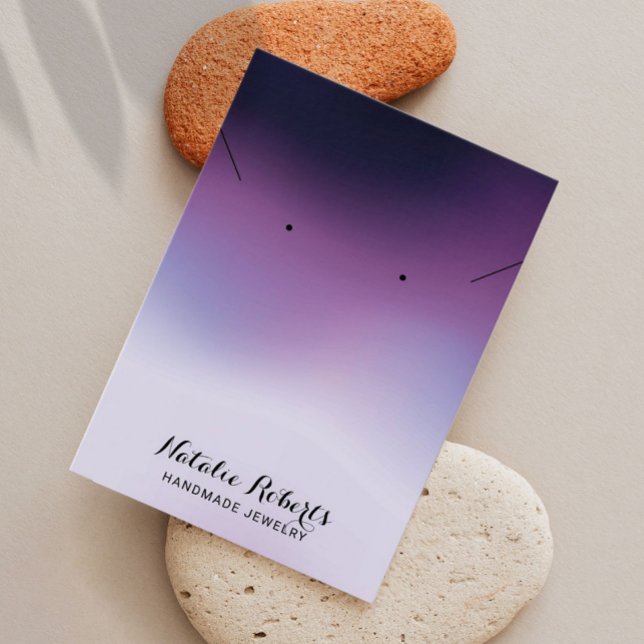 Elegante degradado Púrpura Joyería Earring Display (Subido por el creador)