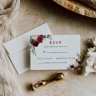 Elegante Delicia Floral Colorida RSVP