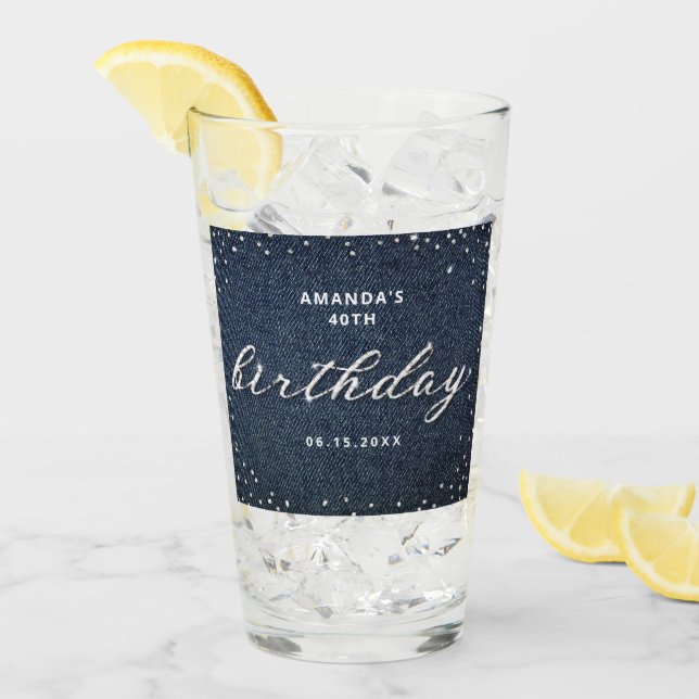 Elegante Denim Diamonds Cualquier Moda de fiesta d (Anverso (hielo))