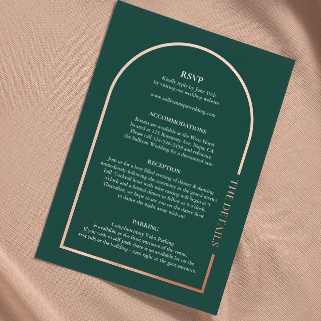 Elegante Detalles de Boda Real Tarjeta de Gabinete (Subido por el creador)