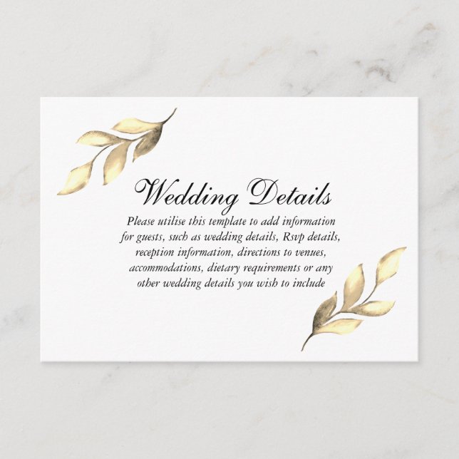 Elegante detalles de la recepción de la boda de la (Anverso)