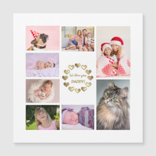 Elegante Día del Padre de la Familia de Oro Collag