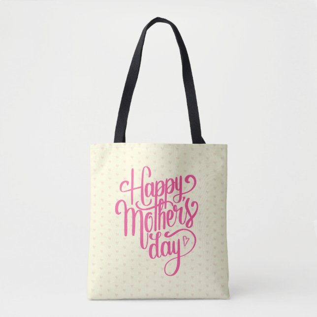 Elegante Día Feliz de la Madre | Bolsa de Tote (Anverso)