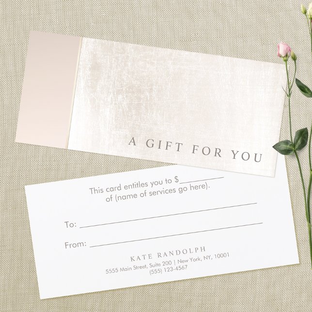 Elegante Día Spa Certificado de Regalo de Salon de (Subido por el creador)