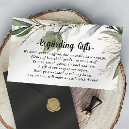 Elegante dinero en lugar de tarjetas de regalo