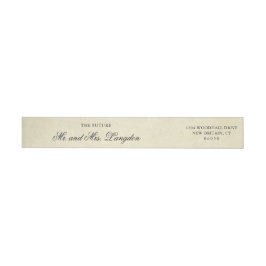 Elegante dirección de devolución de boda victorian