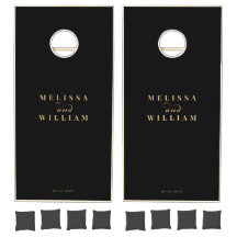 Elegante Diseñador Boda de oro negro