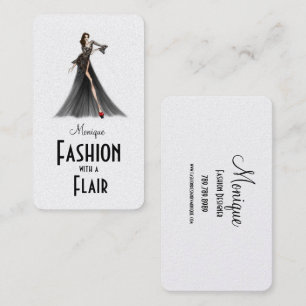 Elegante Diseñador de moda - Tarjetas de visita
