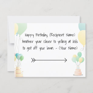 Elegante diseño de borde de tarjeta de cumpleaños