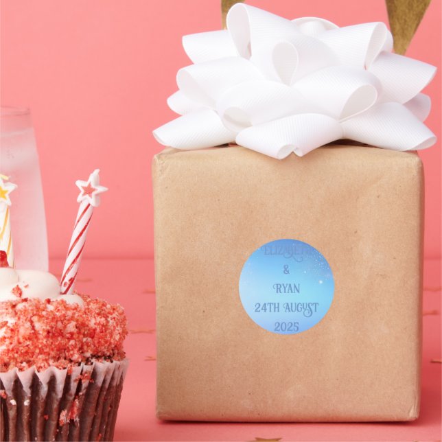 Elegante diseño de espárragos para Pegatina Boda (Fiesta)