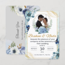 Elegante diseño de invitación de boda