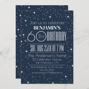 Elegante diseño de la invitación al cumpleaños núm