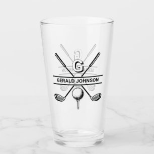Elegante diseño de monograma de golf