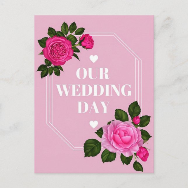 Elegante diseño de tarjeta de invitación para el D (Anverso)