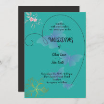 Elegante diseño de tarjetas de boda