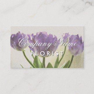 Elegante diseño de tarjetas de visita florida con