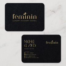 Elegante diseño de tarjetas de visita Personalizad