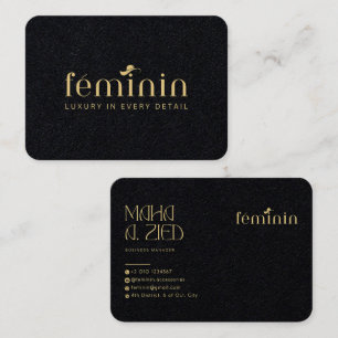 Elegante diseño de tarjetas de visita Personalizad