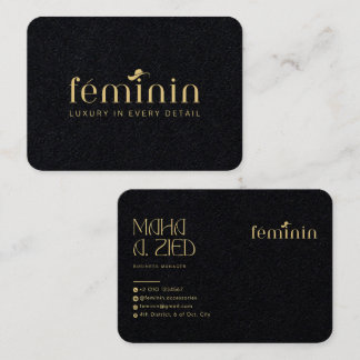Elegante diseño de tarjetas de visita Personalizad