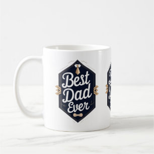 Elegante diseño de tazas para el día del padre
