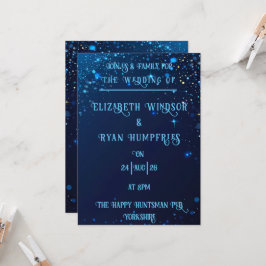 Elegante diseño espumoso para invitación temática