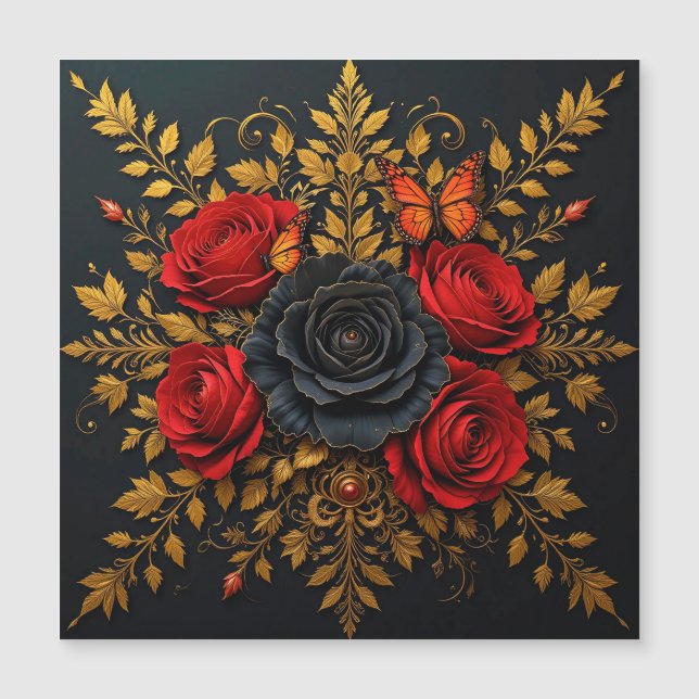 Elegante diseño floral (Anverso)