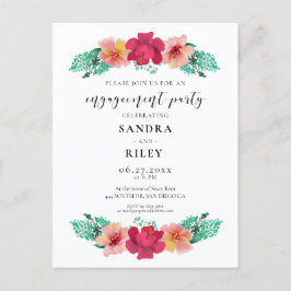 Elegante diseño floral Invitación a la fiesta de c